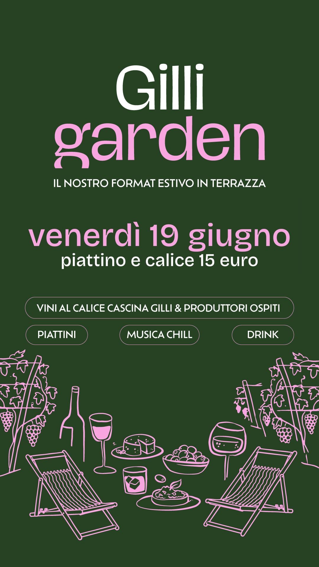 Gilli Garden: venerdì 19 giugno