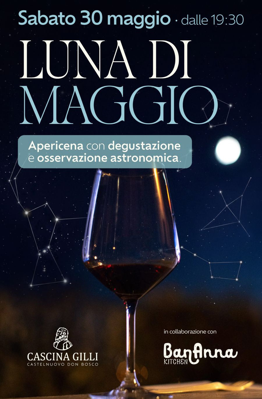 ✨Evento LUNA DI MAGGIO: sabato 30/5/26🔭🌌
